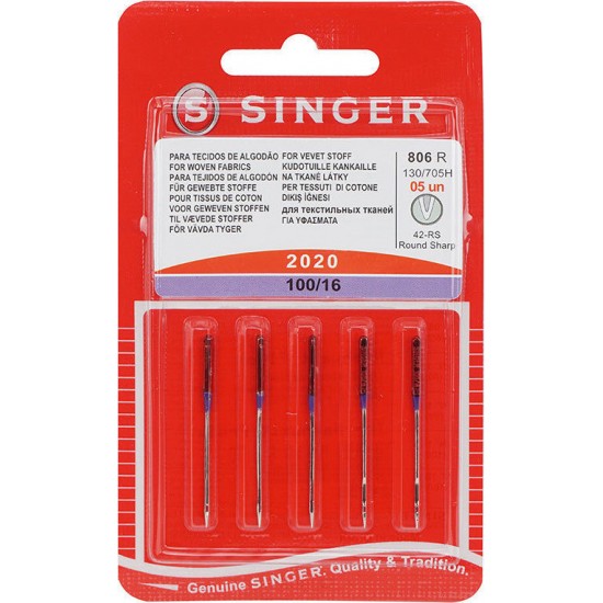 Βελόνες Ραπτομηχανής Singer 100/16