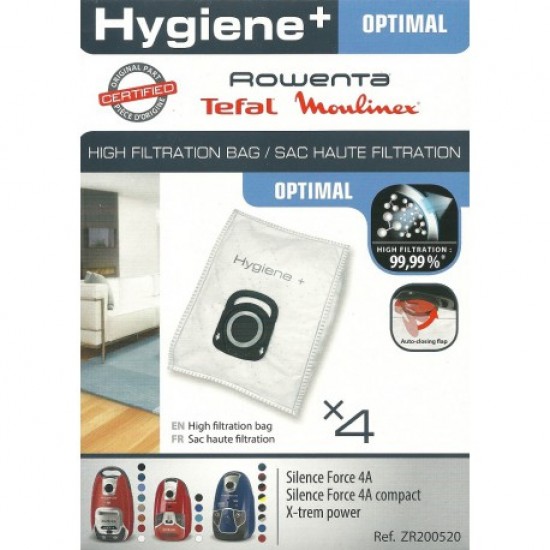 Σακούλες Σκουπας Rowenta Hygiene ZR200520 Σακούλες Σκουπας Rowenta Hygiene ZR200520