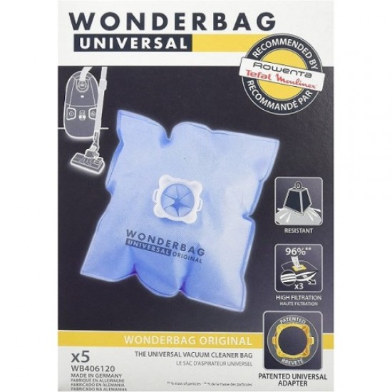 Σακούλες Σκουπας Rowenta Wonderbag WB406120 Σακούλες Σκουπας Rowenta Wonderbag WB406120