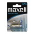 Αλκαλικές μπαταρίες Maxell AAA-LR3, σε blister 2 τεμαχίων.