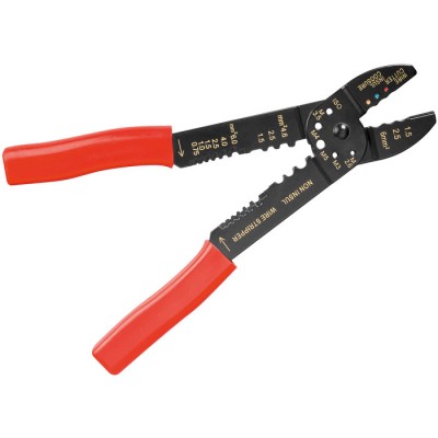 WZ CRIMP 05Q μεταλλική πρέσσα - απογυμνωτής καλωδίων με ειδικά άκρα για να πρεσσάρει, να κόβει και να απογυμνώνει καλώδια.