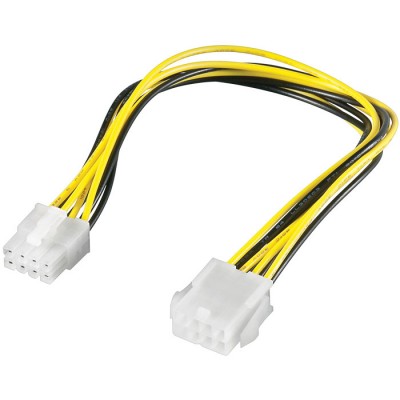 Προέκταση καλωδίου τροφοδοσίας EPS 8 pin, 28cm. Προέκταση καλωδίου τροφοδοσίας EPS 8 pin, 28cm.