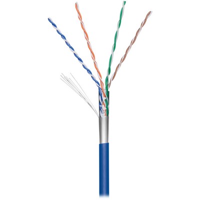 Καλώδιο δικτύου CAT 5e, F/UTP, πολύκλωνο, σε κουλούρα 100m, σε μπλε χρώμα. Καλώδιο δικτύου CAT 5e, F/UTP, πολύκλωνο, σε κουλούρα 100m, σε μπλε χρώμα.