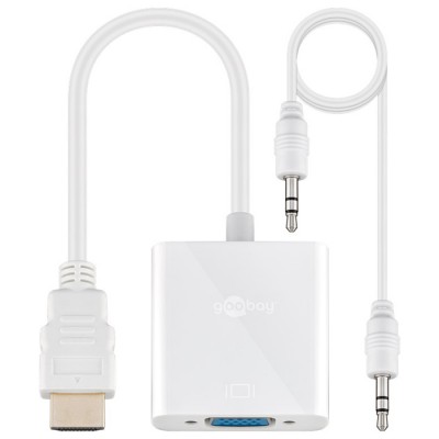 Μετατροπέας HDMI σε VGA και 3,5mm jack για ήχο, με καλώδιο 0.15m Μετατροπέας HDMI σε VGA και 3,5mm jack για ήχο, με καλώδιο 0.15m
