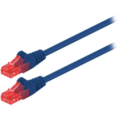 Καλώδιο δικτύου CAT 6, U/UTP, 1.00m σε μπλε χρώμα. Καλώδιο δικτύου CAT 6, U/UTP, 1.00m σε μπλε χρώμα.
