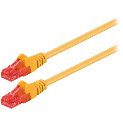 Καλώδιο δικτύου CAT 6, U/UTP, 1.00m σε κίτρινο χρώμα. Καλώδιο δικτύου CAT 6, U/UTP, 1.00m σε κίτρινο χρώμα.