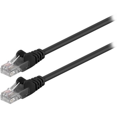 Καλώδιο δικτύου CAT 5e, U/UTP, 0.25m σε μαύρο χρώμα. Καλώδιο δικτύου CAT 5e, U/UTP, 0.25m σε μαύρο χρώμα.