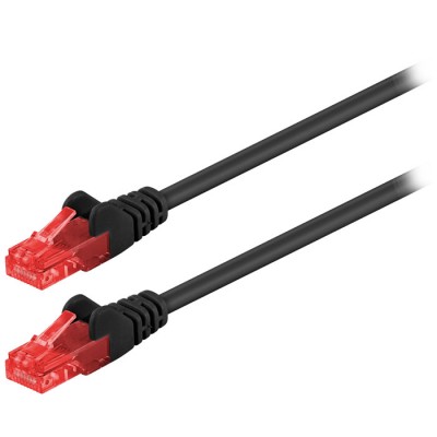 Καλώδιο δικτύου CAT 6, U/UTP, 0.25m σε μαύρο χρώμα. Καλώδιο δικτύου CAT 6, U/UTP, 0.25m σε μαύρο χρώμα.