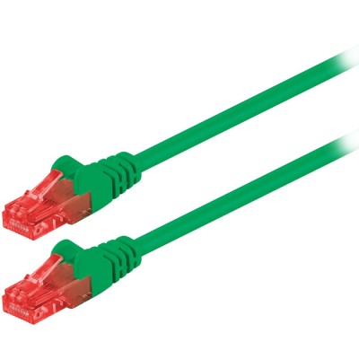 Καλώδιο δικτύου CAT 6, U/UTP, 1.00m σε πράσινο χρώμα. Καλώδιο δικτύου CAT 6, U/UTP, 1.00m σε πράσινο χρώμα.