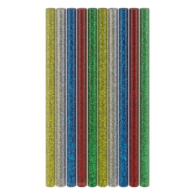 Σετ 10 ράβδων σιλικόνης 11mm με glitter σε 5 διαφορετικά χρώματα. Σετ 10 ράβδων σιλικόνης 11mm με glitter σε 5 διαφορετικά χρώματα.