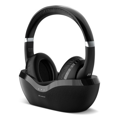 Ασύρματα ακουστικά τηλεόρασης με Bluetooth και βάση φόρτισης.