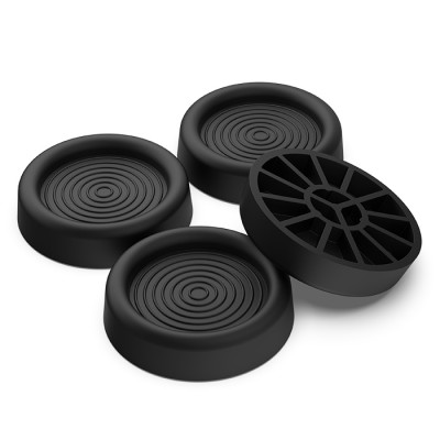 Αντικραδασμικά πέλματα για πλυντήριο / στεγνωτήριο, σε μαύρο χρώμα. Αντικραδασμικά πέλματα για πλυντήριο / στεγνωτήριο, σε μαύρο χρώμα.