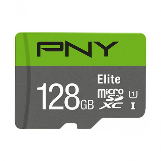Κάρτα μνήμης microSDHC, Class 10 UHS-I U1, 128GB, έως και 100 MB/s με αντάπτορα SD.