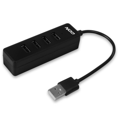 USB 2.0 Hub 4 θυρών σε μαύρο χρώμα. USB 2.0 Hub 4 θυρών σε μαύρο χρώμα.