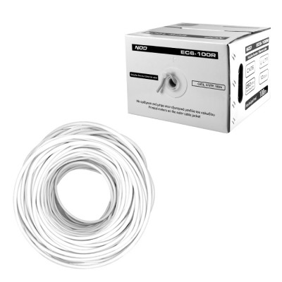 Καλώδιο δικτύου CAT6 U/UTP, σε κουλούρα 100m, με Easy Pull Box