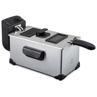Ανοξείδωτη φριτέζα 3L, 2200W.