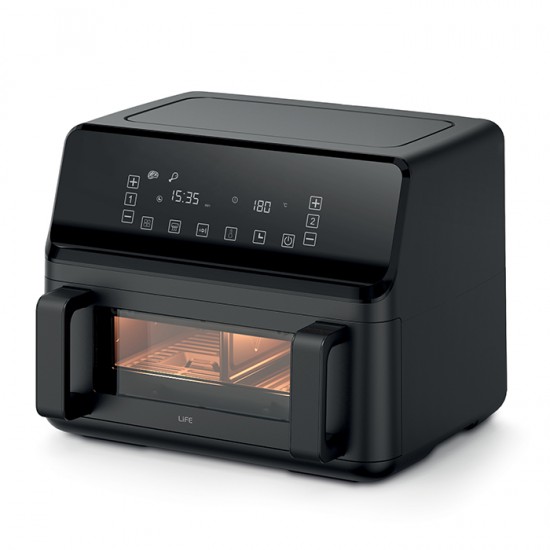 2 σε 1, Διπλή και Μονή Φριτέζα αέρος 9L, 2700W 2 σε 1, Διπλή και Μονή Φριτέζα αέρος 9L, 2700W