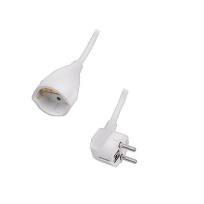 Προέκταση καλωδίου σούκο 5 μέτρα (3 x 1.5 mm²), σε λευκό χρώμα. Προέκταση καλωδίου σούκο 5 μέτρα (3 x 1.5 mm²), σε λευκό χρώμα.