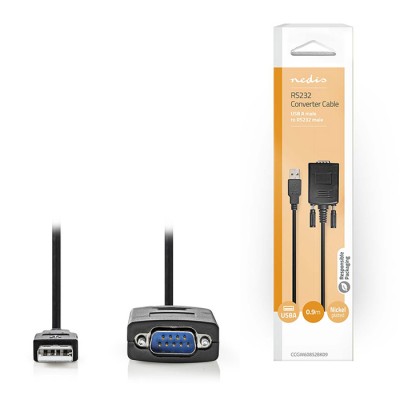 Μετατροπέας USB High-Speed A αρσ. - RS232 αρσ., 0.90m. Μετατροπέας USB High-Speed A αρσ. - RS232 αρσ., 0.90m.