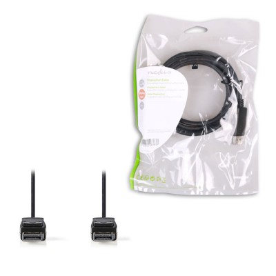Καλώδιο DisplayPort αρσ.- DisplayPort αρσ., 2.00m, μαύρο. Καλώδιο DisplayPort αρσ.- DisplayPort αρσ., 2.00m, μαύρο.