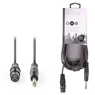 Καλώδιο 3-Pin XLR θηλ.σε 6.35mm αρσ., 3.0 m, γκρι. Καλώδιο 3-Pin XLR θηλ.σε 6.35mm αρσ., 3.0 m, γκρι.