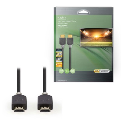 Καλώδιο High Speed HDMI with Ethernet, HDMI αρσ. - HDMI αρσ. 15m. Καλώδιο High Speed HDMI with Ethernet, HDMI αρσ. - HDMI αρσ. 15m.