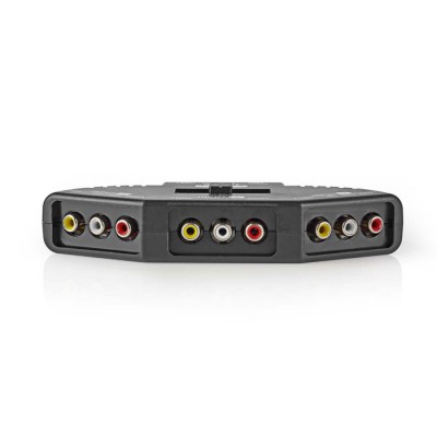 Switch 3 ανεξάρτητων εισόδων 3 Χ RCA Αudio-Video σε μια έξοδο 3 Χ RCA Audio-Video.