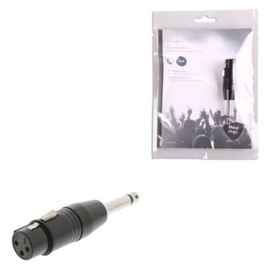 Αντάπτορας XLR 3-Pin θηλ. σε 6.35 mm mono αρσ.