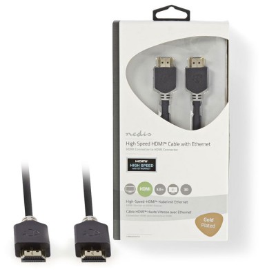 Καλώδιο Premium High Speed HDMI with Ethernet, HDMI αρσ. - HDMI αρσ. 3.00m. Καλώδιο Premium High Speed HDMI with Ethernet, HDMI αρσ. - HDMI αρσ. 3.00m.