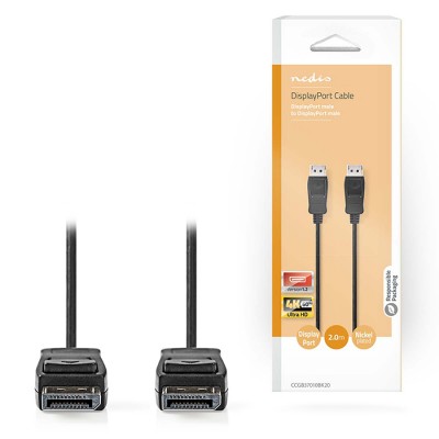 Καλώδιο DisplayPort αρσ.- DisplayPort αρσ., 2.00m, σε συσκευασία blister. Καλώδιο DisplayPort αρσ.- DisplayPort αρσ., 2.00m, σε συσκευασία blister.