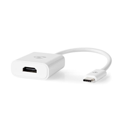 Μετατροπέας USB 3.2 Gen 1x1 Type-C αρσ. - HDMI θηλ., 0.20m, σε λευκό χρώμα. Μετατροπέας USB 3.2 Gen 1x1 Type-C αρσ. - HDMI θηλ., 0.20m, σε λευκό χρώμα.