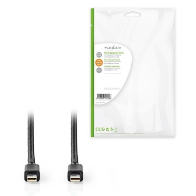 Καλώδιο Mini DisplayPort αρσ. - Mini DisplayPort αρσ. 2.0m., σε μαύρο χρώμα. Καλώδιο Mini DisplayPort αρσ. - Mini DisplayPort αρσ. 2.0m., σε μαύρο χρώμα.