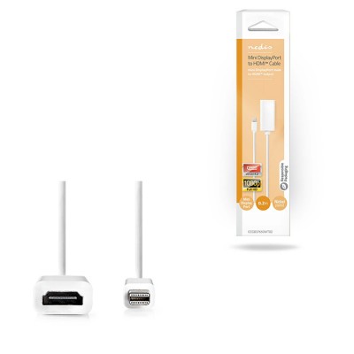 Καλώδιο-αντάπτορας Mini DisplayPort αρσ. - HDMI θηλ., 0.20m. Καλώδιο-αντάπτορας Mini DisplayPort αρσ. - HDMI θηλ., 0.20m.