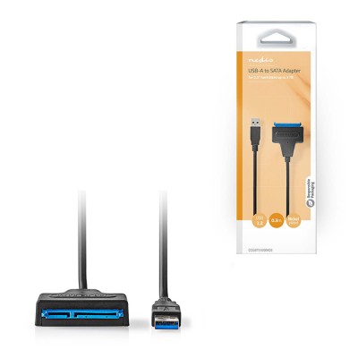 Καλώδιο - αντάπτορας USB 3.2 Gen 1x1 Type Α αρσ. - SATA 22-pin, για τη σύνδεση σκληρών δίσκων HDD / SSD 2.5", 0.30m. Καλώδιο - αντάπτορας USB 3.2 Gen 1x1 Type Α αρσ. - SATA 22-pin, για τη σύνδεση σκληρών δίσκων HDD / SSD 2.5", 0.30m.