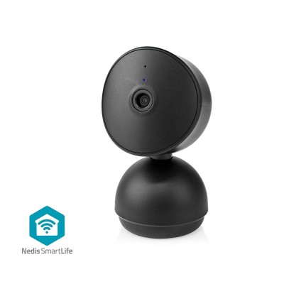 Wi-Fi Smart IP κάμερα Full HD 1080p, με λειτουργία Pan tilt και αισθητήρα κίνησης, σε μαύρο χρώμα. Wi-Fi Smart IP κάμερα Full HD 1080p, με λειτουργία Pan tilt και αισθητήρα κίνησης, σε μαύρο χρώμα.