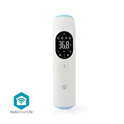 Bluetooth smart ψηφιακό θερμόμετρο υπερύθρων μετώπου και αυτιού, σε λευκό χρώμα. Bluetooth smart ψηφιακό θερμόμετρο υπερύθρων μετώπου και αυτιού, σε λευκό χρώμα.