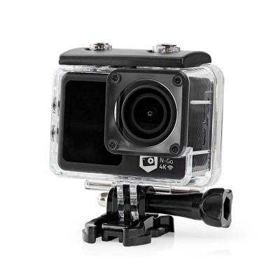 Action κάμερα Ultra HD 4K Wi-Fi, με διπλή οθόνη TFT 2" και 1.3" και αδιάβροχη προστασία έως 30m. Action κάμερα Ultra HD 4K Wi-Fi, με διπλή οθόνη TFT 2" και 1.3" και αδιάβροχη προστασία έως 30m.