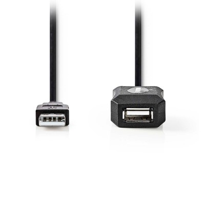 Καλώδιο προέκτασης active USB High-Speed A αρσ. - USB A θηλ., 20m. Καλώδιο προέκτασης active USB High-Speed A αρσ. - USB A θηλ., 20m.