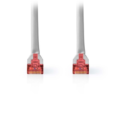 Καλώδιο δικτύου CAT 6, S/FTP, 1.00m σε γκρι χρώμα.