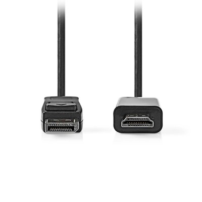 Καλώδιο εικόνας DisplayPort αρσ. - HDMI αρσ., 3.00m.