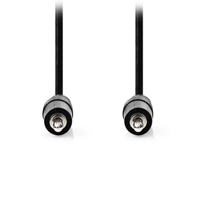 Καλώδιο ήχου 3,5mm αρσ. Stereo - 3,5mm αρσ. Stereo, 5m σε μαύρο χρώμα. Καλώδιο ήχου 3,5mm αρσ. Stereo - 3,5mm αρσ. Stereo, 5m σε μαύρο χρώμα.