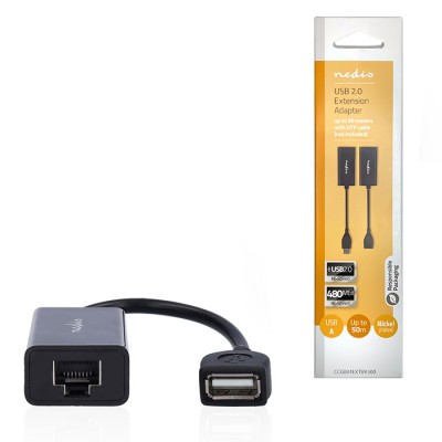 Σετ καλωδίων προέκτασης USB A αρσ. - 1x RJ45 θηλ. & USB A θηλ. - 1x RJ45 θηλ. σε UTP θηλ., με ενίσχυση σήματος έως 50m. Σετ καλωδίων προέκτασης USB A αρσ. - 1x RJ45 θηλ. & USB A θηλ. - 1x RJ45 θηλ. σε UTP θηλ., με ενίσχυση σήματος έως 50m.