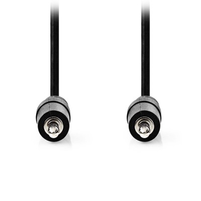 Καλώδιο ήχου 3,5mm αρσ. Stereo - 3,5mm αρσ. Stereo, 2.00m σε μαύρο χρώμα. Καλώδιο ήχου 3,5mm αρσ. Stereo - 3,5mm αρσ. Stereo, 2.00m σε μαύρο χρώμα.