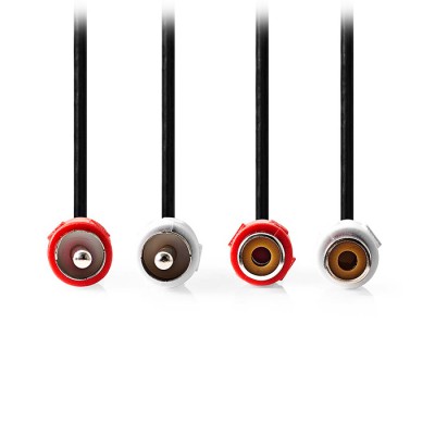 Καλώδιο προέκτασης stereo 2x RCA, 10.0m σε μαύρο χρώμα. Καλώδιο προέκτασης stereo 2x RCA, 10.0m σε μαύρο χρώμα.