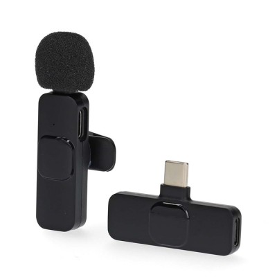 Ασύρματο μικρόφωνο πέτου με έξοδο USB Type-C, ιδανικό για χρήση σε notebook / smartphone / tablet. Ασύρματο μικρόφωνο πέτου με έξοδο USB Type-C, ιδανικό για χρήση σε notebook / smartphone / tablet.
