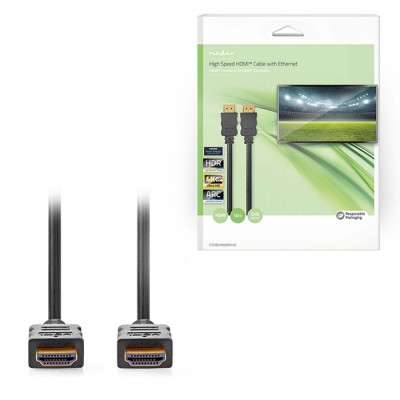 Καλώδιο High speed HDMI with Ethernet, HDMI αρσ. - HDMI αρσ., 10.0m.