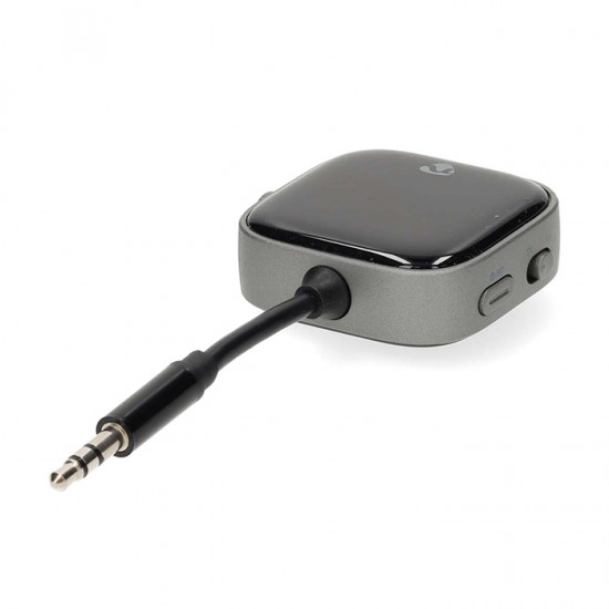 Φορητή συσκευή Bluetooth πομπού και αναμεταδότη, 2-σε-1 με δυνατότητα σύνδεσης με 2 συσκευές. Φορητή συσκευή Bluetooth πομπού και αναμεταδότη, 2-σε-1 με δυνατότητα σύνδεσης με 2 συσκευές.