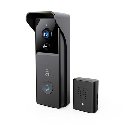 Smart Wi-Fi επαναφορτιζόμενη θυροτηλεόραση, με Full HD 1296p κάμερα, αισθητήρα κίνησης, νυχτερινή όραση και ασύρματο κουδούνι. Smart Wi-Fi επαναφορτιζόμενη θυροτηλεόραση, με Full HD 1296p κάμερα, αισθητήρα κίνησης, νυχτερινή όραση και ασύρματο κουδούνι.