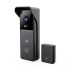 Smart Wi-Fi επαναφορτιζόμενη θυροτηλεόραση, με Full HD 1296p κάμερα, αισθητήρα κίνησης, νυχτερινή όραση και ασύρματο κουδούνι.