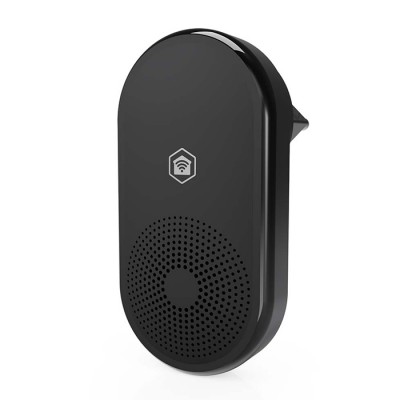 Ασύρματο plug-in smart εσωτερικό κουδούνι, σε μαύρο χρώμα. Ασύρματο plug-in smart εσωτερικό κουδούνι, σε μαύρο χρώμα.